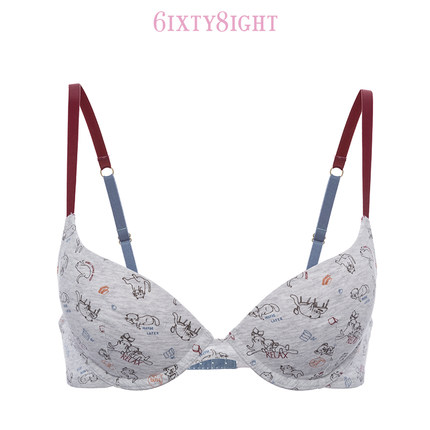 6IXTY8IGHT 68海报新款卡通少女动漫个性女士文胸罩内衣女BR06078-tmall.com天猫