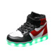 Rechargeable colorful luminous shoes boys and girls students luminous children's high-top hip-hop flash with lights casual sports shoes