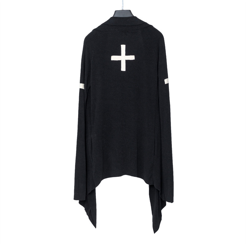 FromTheisland (FTI) 24aw Dark Gothic Robe, Unique Long Knit Cardigan, Wizard's Cloak