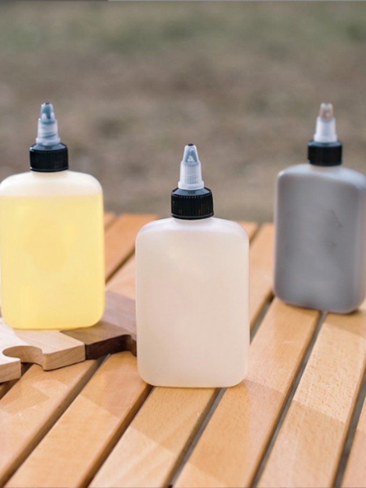 120ml Thickened Outdoor Camping Sealed Oil Bottle Portable Oil Jug Imported Heat-Resistant Seasoning Bottle Alcohol Dispensing Bottle