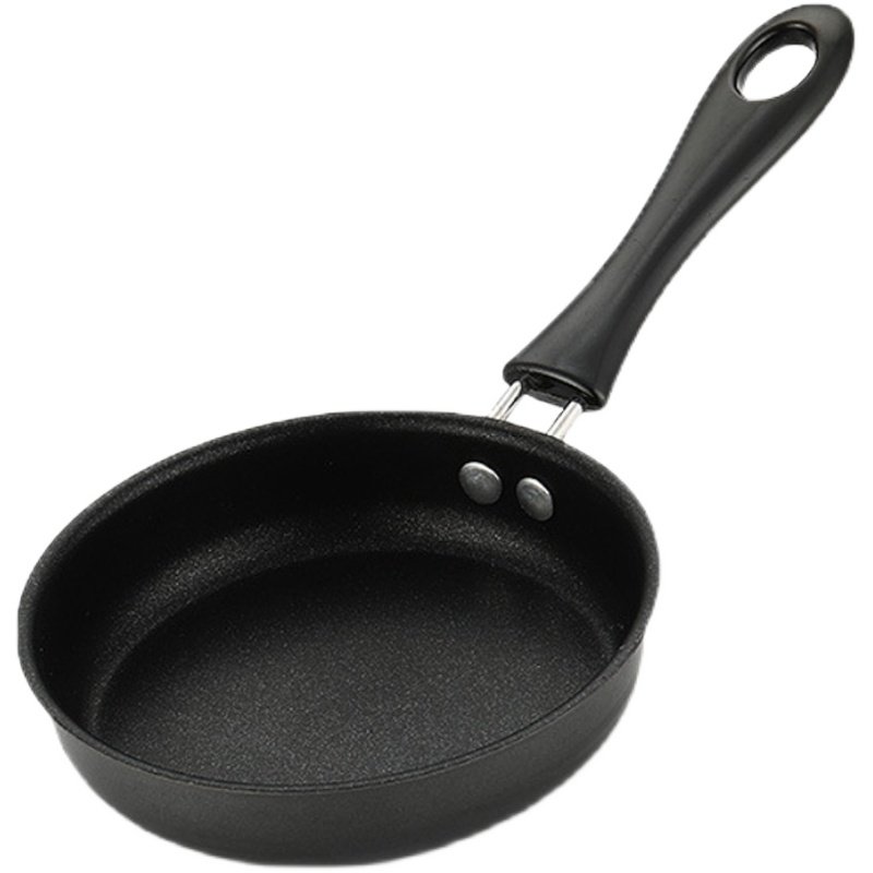 Japanese-Style 12cm Outdoor Mini Frying Pan Non-Stick Pan Egg Frying Pan Electric Stove Compatible Non-Stick Frying Pan Small Frying Pan