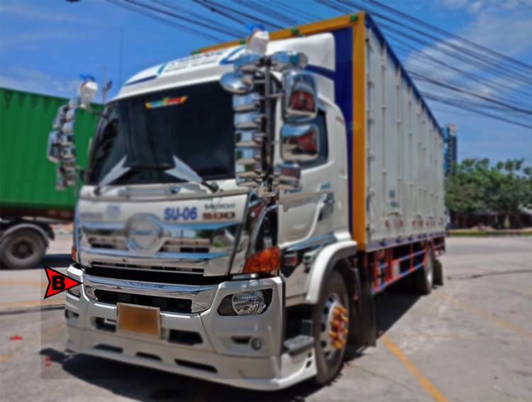 Решетка радиатора для грузовика Hino New Victor 500 (Тюнинг), бренд Шум