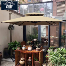 Spring side outdoor parasol Outdoor terrace Roman umbrella Outdoor umbrella Big sun umbrella Villa garden umbrella Stall umbrella