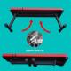 Home Fitness Equipment Large Flat Bench Foldable Dumbbell Bench Professional Bench Press Bench Weightlifting Bed Flat Bench Fitness Chair