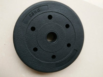 Rubber-coated environmentally friendly cement barbell sheet 2 5 5 7 5 10 15KG kg straight rod curved rod small hole rocker arm counterweight