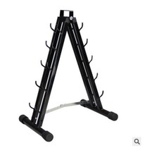 Household small dumbbell rack 5 pairs of womens dipped dumbbell electroplated rubber dumbbell placement rack small dumbbell rack