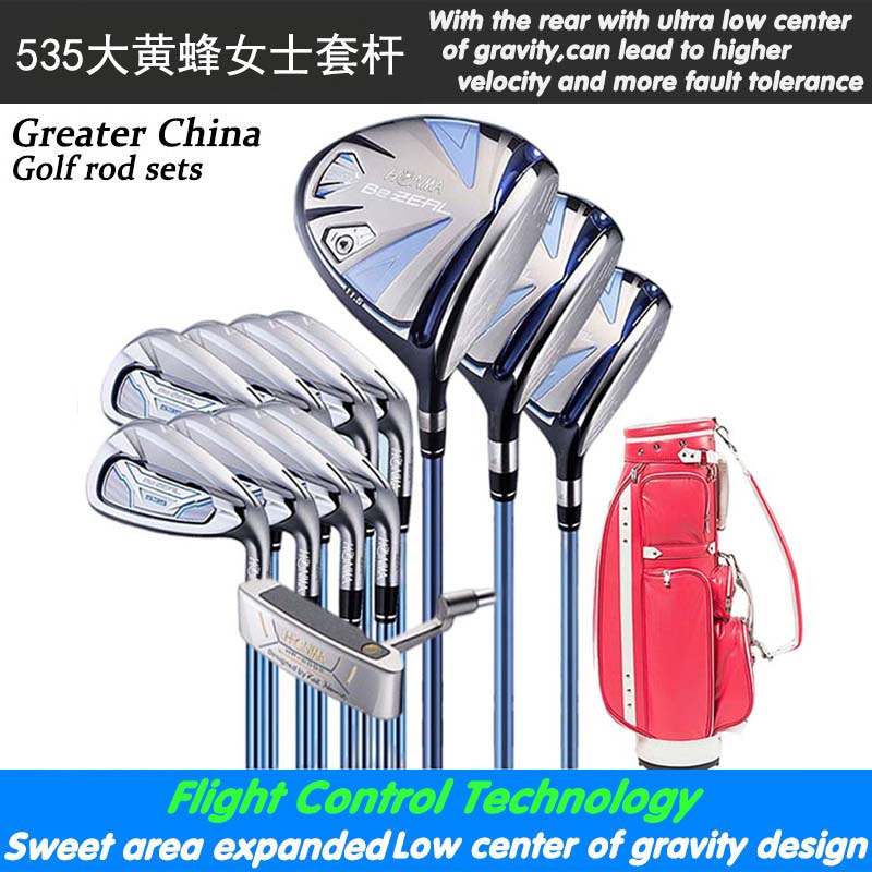 New golf club female full red horse 535 lady's suite Bumblebee carbon pole