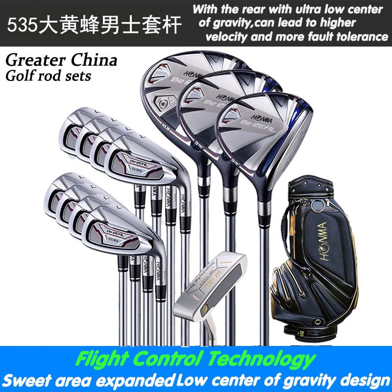 New red horse golf club set rod BE ZEAL535 series bumblebee men's golf full set