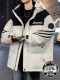 Teenagers' new down jacket men's winter thickened warm jacket junior high school students striped older children's handsome cold-proof clothing