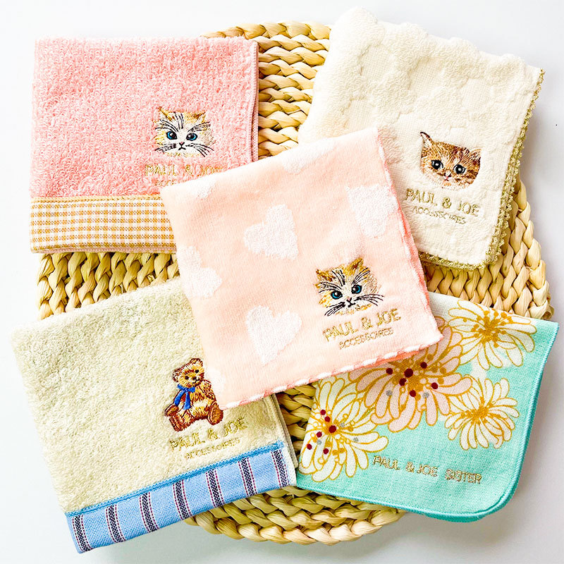 Export Japanese Order Cartoon Cat Embroidered Square Towel Pure Cotton Handkerchief Soft Absorbent Small Towel Face Towel Export Japanese Order Cartoon Cat Embroidered Square Towel Pure Cotton Handkerchief Soft Absorbent Small Towel Face Towel