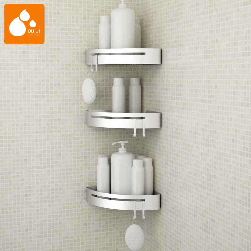 Bathroom-free Perforated Dressing Room Wall-mounted Shelve Toilet Bath Bathroom Wash Stand for suction wall Suction Wall