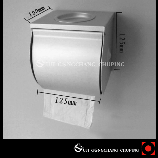 Ouji powder room tissue box Space aluminum closed waterproof toilet paper box Roll toilet paper tissue holder Toilet toilet paper holder
