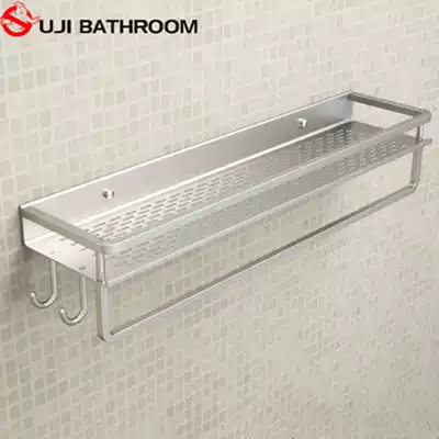 Bathroom shelf Space aluminum powder room shelf Hole-free bathroom shelf washstand shelf Wall hanging