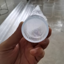 Acrylic high transparent inner stripe lighting internet celebrity background wall round tube diamond surface effect outer diameter 3 to 300 mm
