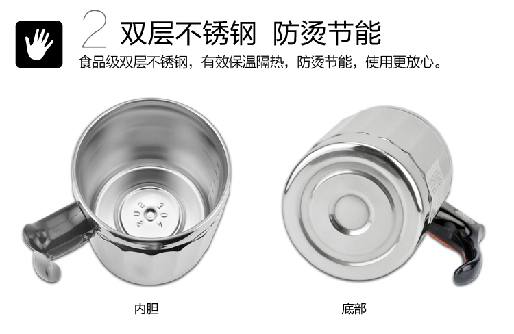 Laiquan xe inox điện sưởi ấm nước sôi cốc nồi ấm đun nước nồi cơm điện gia đình kép sử dụng 12V - Âm thanh xe hơi / Xe điện tử máy hút bụi và bơm xe ô tô