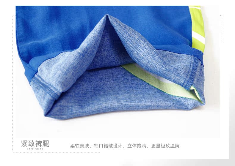 Fenteng đồ ngủ cha mẹ-con gái mùa xuân mới 8511427 cổ tròn tay ngắn phục vụ tại nhà phù hợp với phụ nữ pijama nam