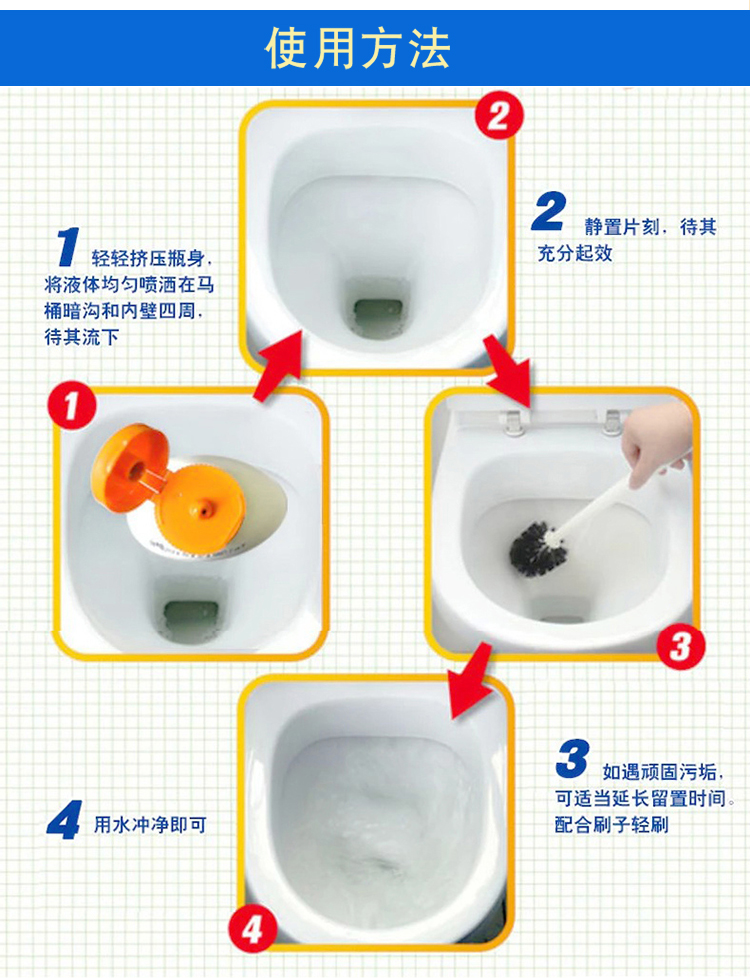 nước tẩy cửa kính nhà tắm Ông Wei Meng chất lỏng nhà vệ sinh 5 chai chất tẩy rửa nhà vệ sinh đặc biệt - Trang chủ viên tẩy lồng giặt