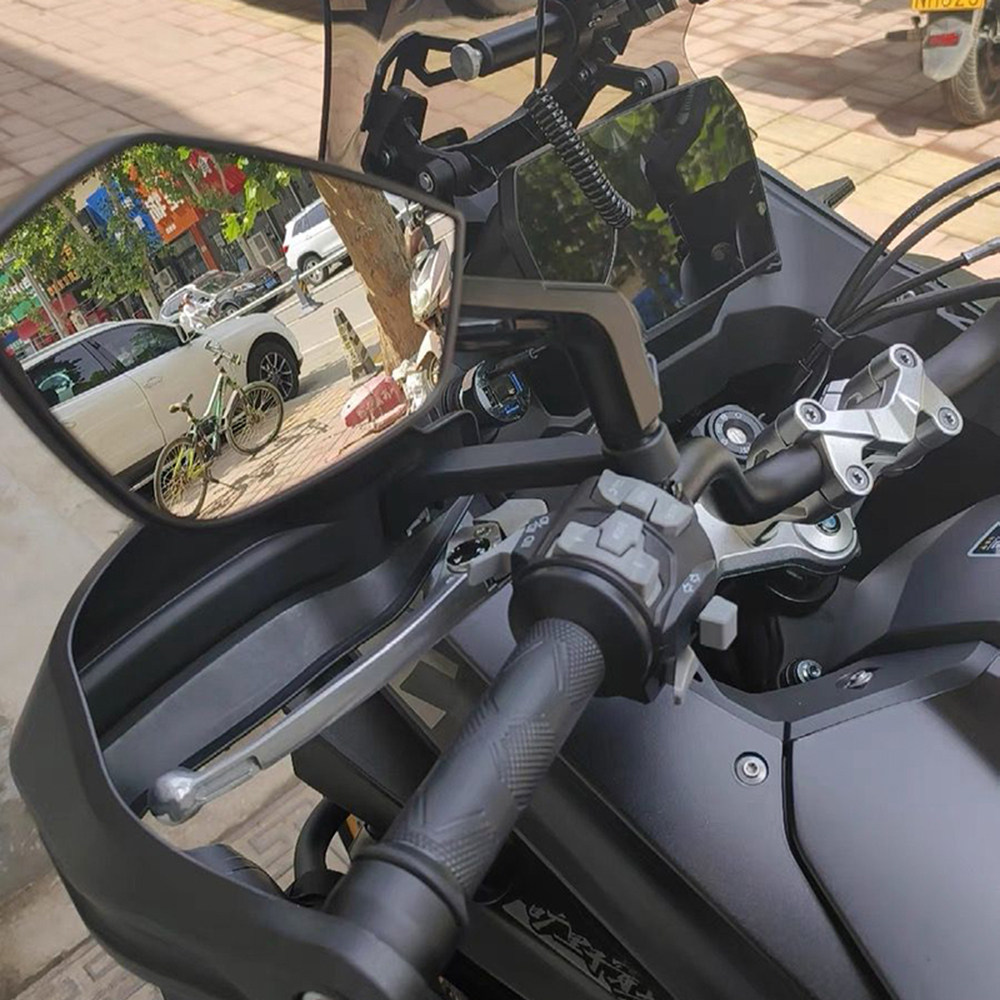 Suitable for Wuji Ds525X Large Field of View Reflector Modified Aluminum Alloy Large Mirror Motorcycle Universal Rearview Mirror