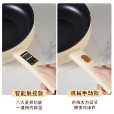 Плиты 电炒菜炒锅家用电煮锅多功能火锅宿舍学生小型蒸煮煎炒5升大容量