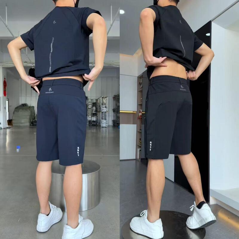 [Mingzhe Men's Clothing] Men's Summer Windproof Ultra-Thin Breathable Mesh Short-Sleeved Shorts Set High-Elastic Two-Piece Set