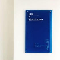 logo Company acrylic ins display advertising card Net house signboard red clothing store Korean custom plaque