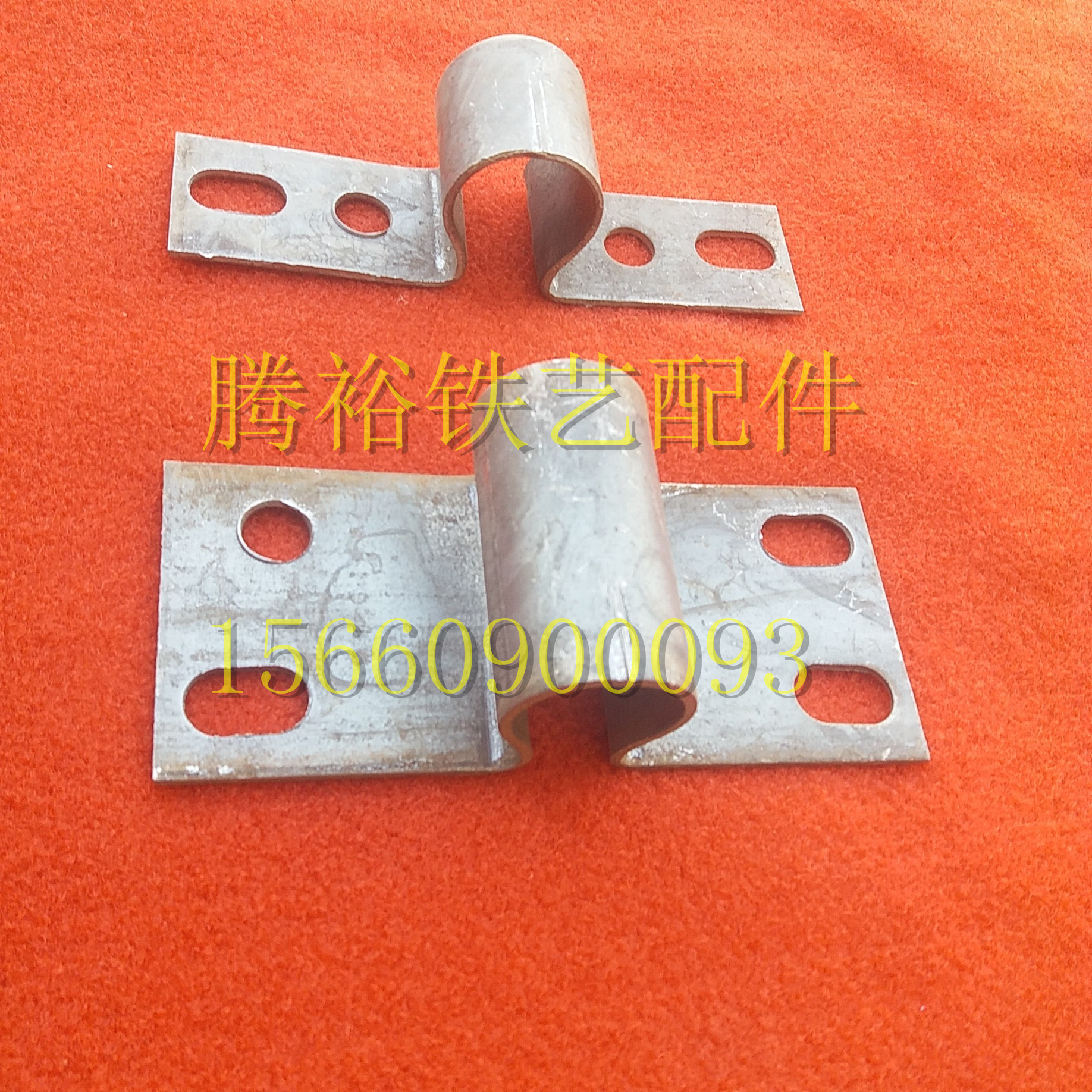 Tengyu iron accessories large long plate large curved plate small curved plate door installation accessories door shaft fixed plate door bolt plate