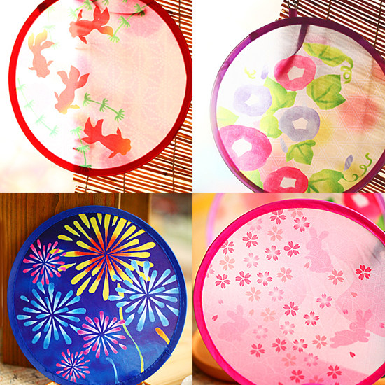 Outlet Japan and wind sensation Creative folding folding without handle thin silk slats can be used as pendant 20G