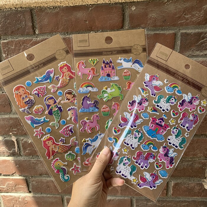 Outlet Foreign Single Children Boys Girls Baby cartoon Cartoon Solid Stickiness Stickers for Kindergarten Rewards