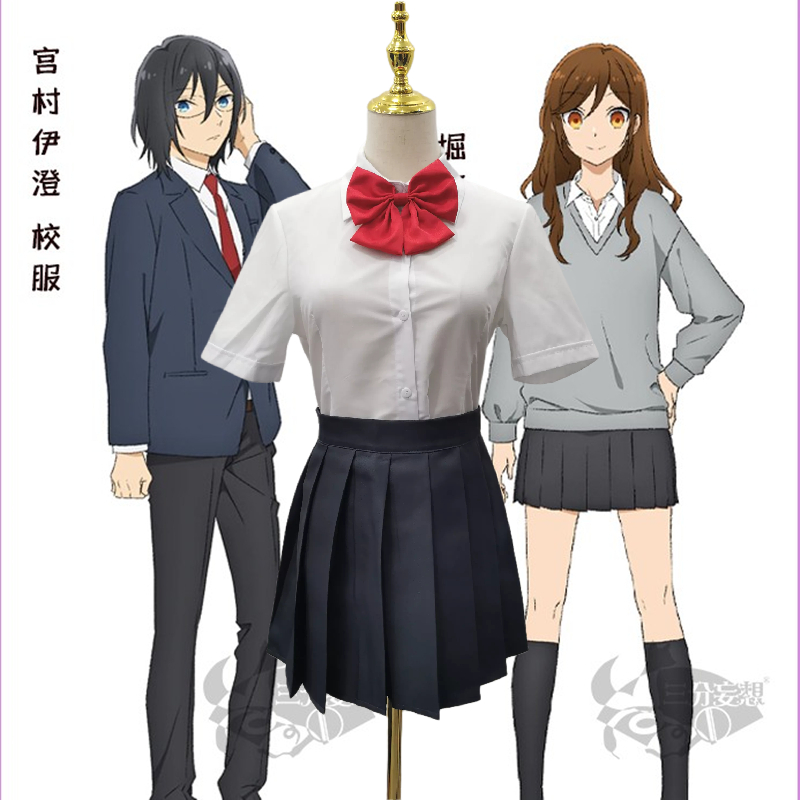 Palace Village Izumi Horikyunzi cosplay Horie and Palace Village Cos Costume School Uniforms Soft Girl Jk Uniform Suit