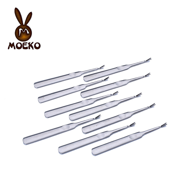 Stainless steel groover digger vegetable tanned leather carving handmade leather diy tool leather leather art production