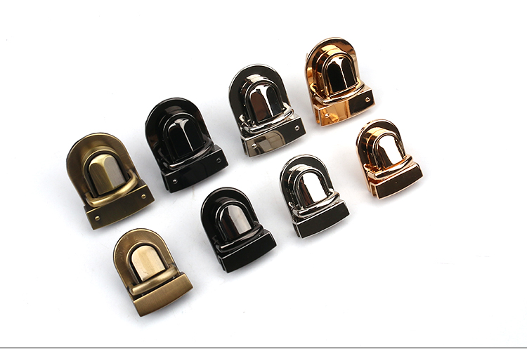 túi xách công cụ Da da bò da handmade da diy hành lý phụ kiện khóa lỗ mộng khóa lỗ mộng U-lock túi khóa - Công cụ & vật liệu may DIY que móc len