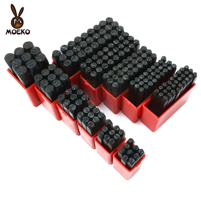 Handmade leather to make leather diy tool Alphabet Printed Digital Printed Punching Logo to make a leather carving tool