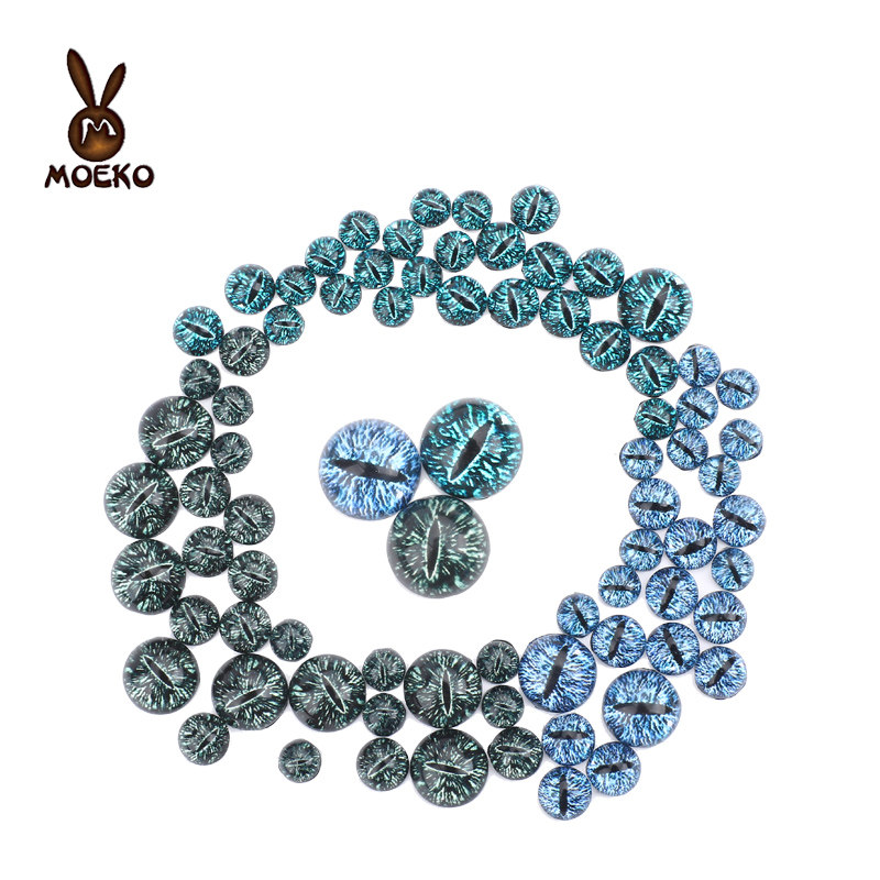 diy leather tools accessories Glazed glass prosthetic eye False eye Animal eye Eyeball handmade pendant