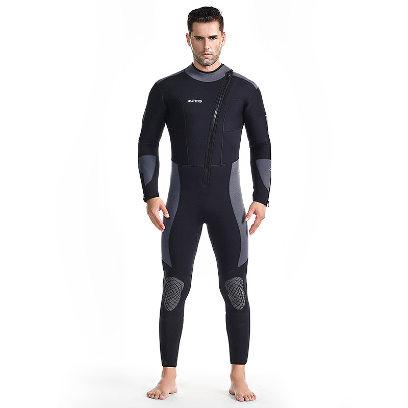 5mm Diving Suit Men's Professional Livers With Long Sleeves Warm Sun Protection Thickened Jellyfish Women's Free Deep Diving Suit