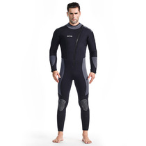 5mm wetsuit male professional one-piece long sleeve warm sunscreen thickened jellyfish suit female free diving suit zipper