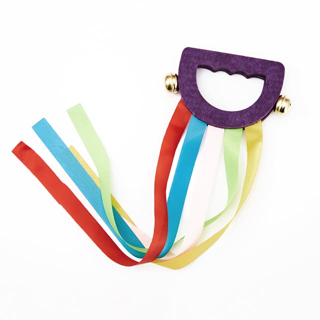 Rainbow ribbon ໂຮງຮຽນອະນຸບານຕອນເຊົ້າອອກກໍາລັງກາຍອຸປະກອນແສງສະຫວ່າງ props ເຕັ້ນລໍາເດັກນ້ອຍ props ribbon ເກມ rattle toys