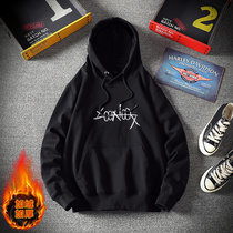 Tide Card Letters Printed Mens Cap Necropolis Clothing New Plus Suede Thickened Loose Trend Korean Version Lovers Dress Coats Clothes