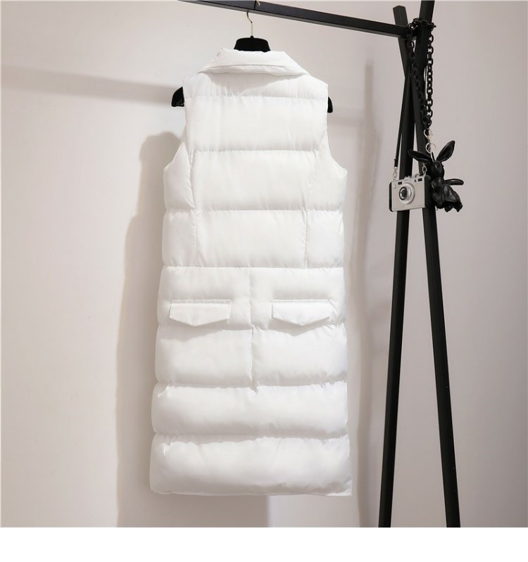 Áo vest nữ cotton dài phần thu đông 2018 phiên bản Hàn Quốc mới của áo khoác mỏng giảm béo dày áo vest vest thiết kế thời trang nữ