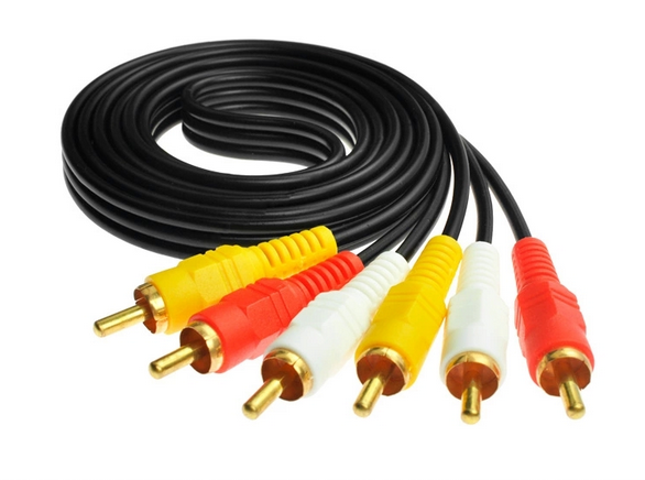 Copper Plated 3 Pairs 3 Lotus Red White Yellow 3 Color Line AV Audio Transmission Line DVD Onboard connected TV Line 1 5 m