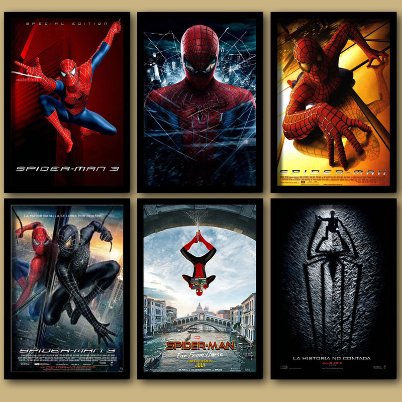 Spider-Man: Far from Home Decorative Painting Cafe Bar Restaurant Poster Hanging Picture Bedroom Framed Bedside Entrance