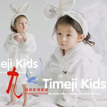 Photo studio childrens photo bathrobe Art Photo theme clothing magazine wind baby image photo child girl tide card