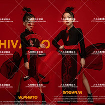 Photo studio costume big child girl Chinese style model card photo show show costume childrens photography theme costume tide shoot