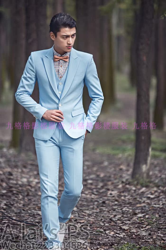 Studio Bộ ba người anh trai phù hợp với bộ tay áo chủ sân khấu đám cưới Người đàn ông phù hợp nhất áo nam