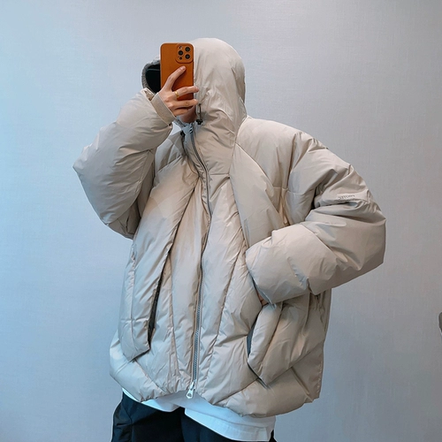 Зимний ретро удерживающий тепло бархатный брендовый пуховик, утиный пух