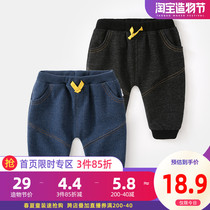 Baby pants spring and autumn wear boys jeans Childrens big pp pants Girls ass pants Childrens childrens baby autumn clothes