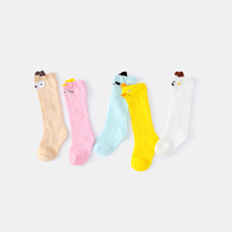 Baby socks summer thin newborn stockings childrens socks breathable female baby knee mesh socks spring and autumn boys