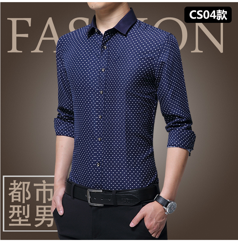 Mùa sơ mi dài tay Slim nam Oxford quay trẻ thanh niên Hàn Quốc ủi miễn phí thường xuyên nam cổ áo sơ mi dài tay áo sơ mi mua áo sơ mi