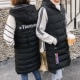 Mùa đông mới 2017 phiên bản Hàn Quốc cùng một đoạn vest trong phần dài xuống áo khoác bông vest vest áo cotton