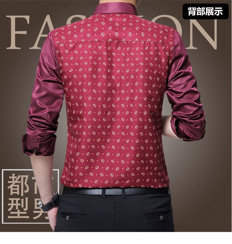 Mùa sơ mi dài tay Slim nam Oxford quay trẻ thanh niên Hàn Quốc ủi miễn phí thường xuyên nam cổ áo sơ mi dài tay áo sơ mi sơ mi cổ trụ