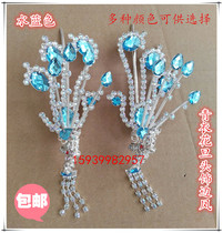 Opera Peking Opera Head Drama Wooden Diamond Small Phoenix Tsing Yi Huadan Headwear Bian Feng Film and Television Performance Headdress